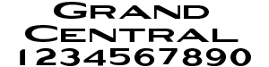 Grand Central Font