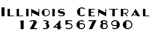 Illinois Central  Font