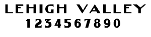 Lehigh Valley Font